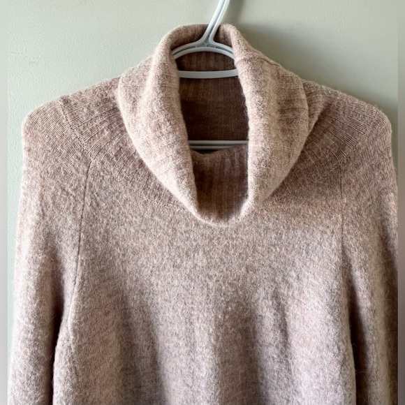 Aritzia The Group Babaton Plutarch Sweater Dusty Rose SM Wool/Alpaca Cowl Neck - Picture 3 of 11